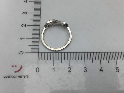 anillo platino con diamante de laboratorio 