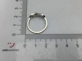 anillo platino con diamante de laboratorio 