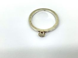 anillo plata 925mm con diamante 