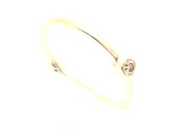 anillo oro 18k con circonita 