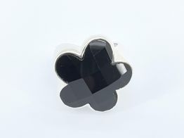 anillo plata 925mm con onix 