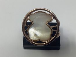 anillo plata 925mm con nacar 