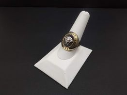 anillo oro 18k con circonita 