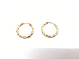 argollas oro 19k 