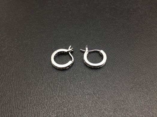 argollas plata 925mm con circonita 