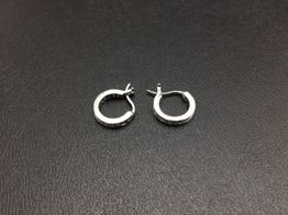 argollas plata 925mm con circonita 