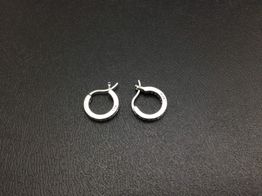 argollas plata 925mm con circonita 