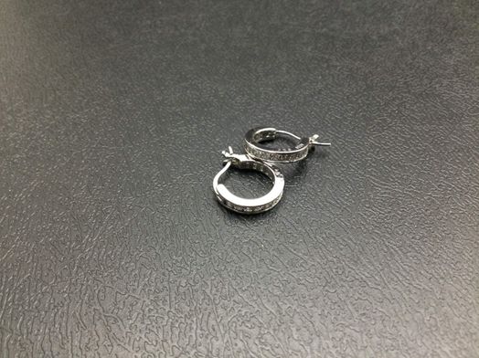 argollas plata 925mm con circonita 