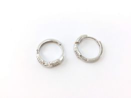 argollas plata 925mm con circonita 
