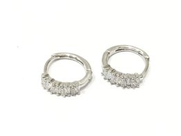 argollas plata 925mm con circonita 