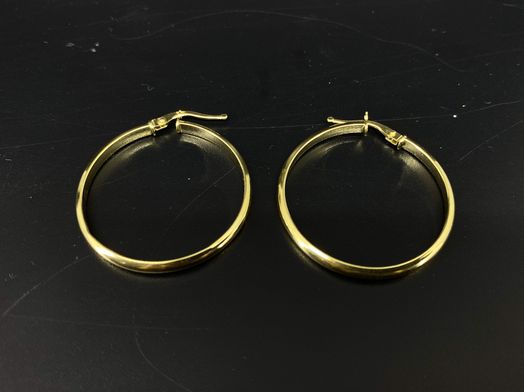 argollas oro 18k 