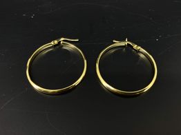 argollas oro 18k 