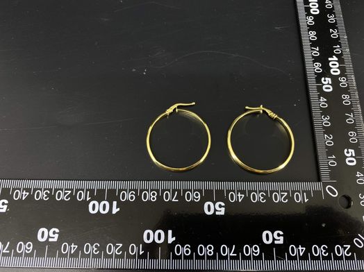 argollas oro 18k 