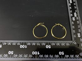 argollas oro 18k 