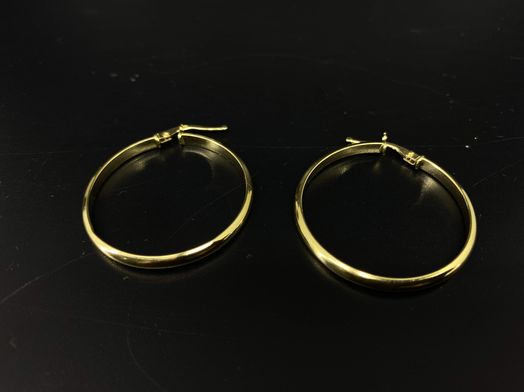 argollas oro 18k 
