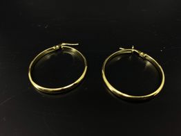 argollas oro 18k 