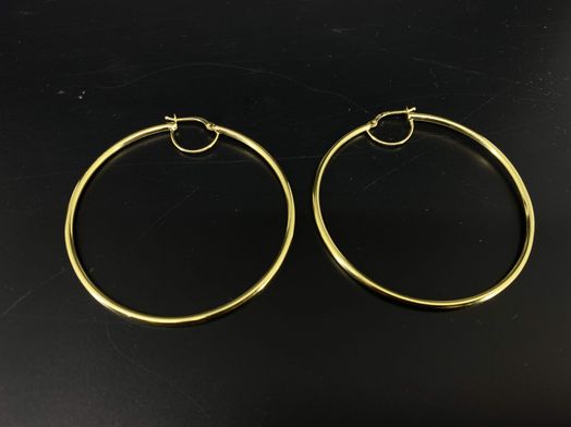 argollas oro 18k 