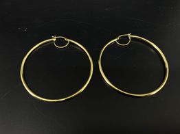 argollas oro 18k 