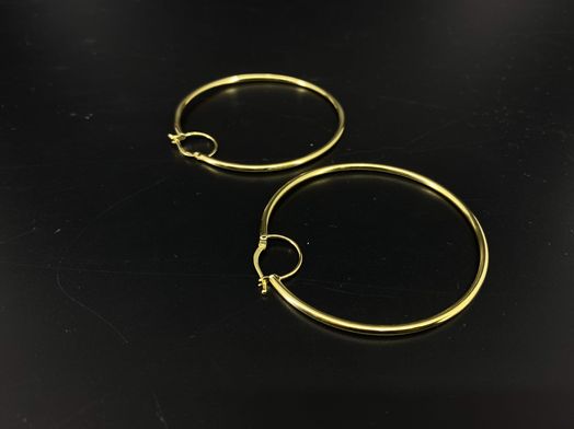 argollas oro 18k 