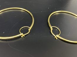 argollas oro 18k 
