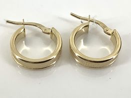 argolas ouro 18k con sem pedra 