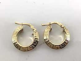 argolas ouro 18k con sem pedra 