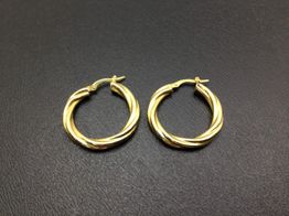 argollas oro 18k 