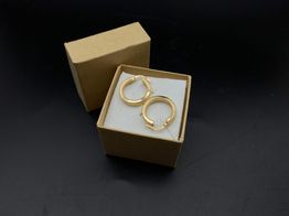 argollas oro 18k 