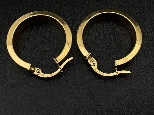 argollas oro 18k 