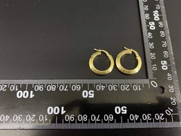 argollas oro 18k 