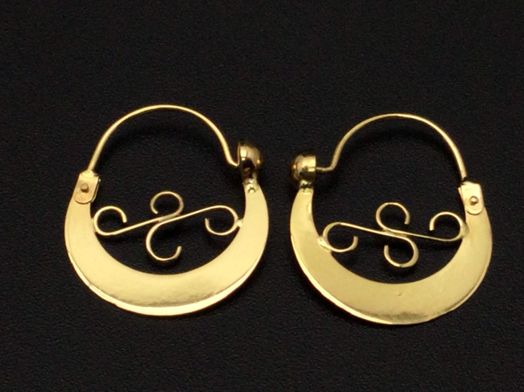 argollas oro 18k 