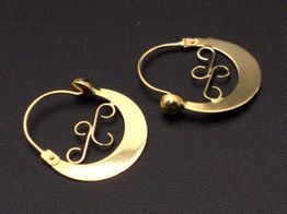argollas oro 18k 
