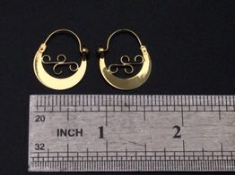 argollas oro 18k 