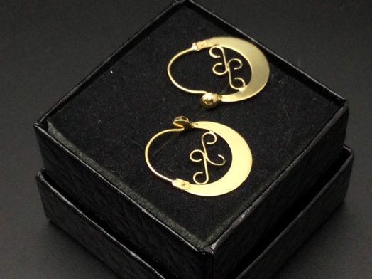 argollas oro 18k 