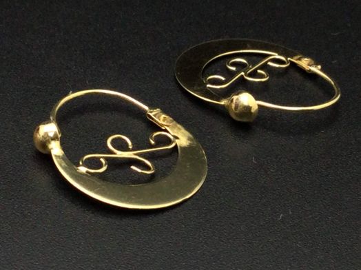 argollas oro 18k 