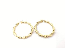 argolas ouro 18k con sem pedra 