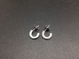 argollas plata 925mm con circonita 