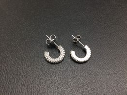 argollas plata 925mm con circonita 