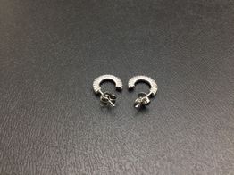 argollas plata 925mm con circonita 