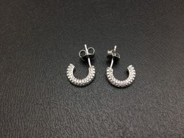 argollas plata 925mm con circonita 