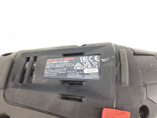 chave de fendas a bateria wurth ass 18 1/4