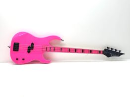bajo electrico dean custom zone fluorescent pink