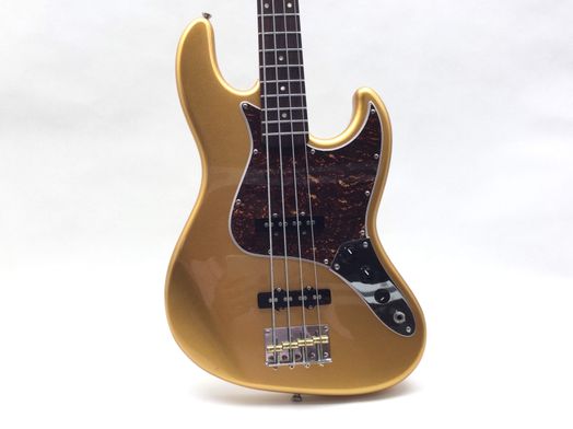 bajo electrico jet guitars jjb-300 gd r - gold rosewood