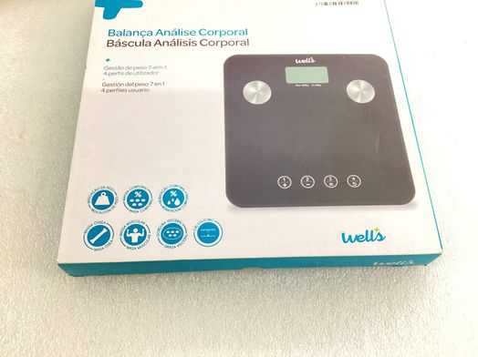 balan&ccedil;a de casa de banho wells balan&ccedil;a an&aacute;lise corporal