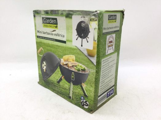 grelhador carv&atilde;o lenha garden feelings mini barbacoa esf&eacute;rica