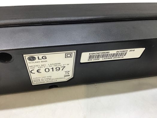 barra sonido lg las260b