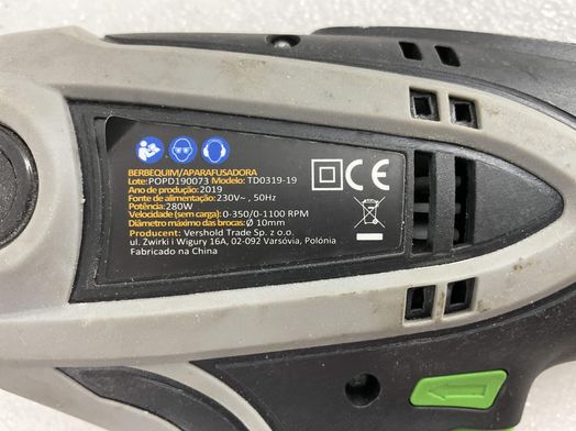 berbequim el&eacute;trico niteo td0319