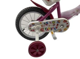 bicicleta criança fantasy rosa