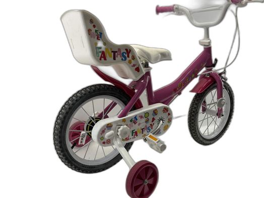 bicicleta criança fantasy rosa