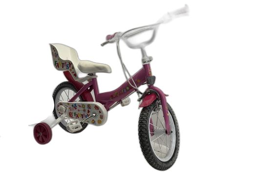 bicicleta criança fantasy rosa